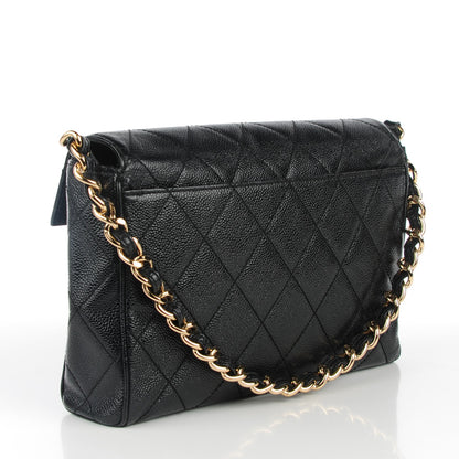 Chanel Caviar Quilted Single Flap Black 3 of 9