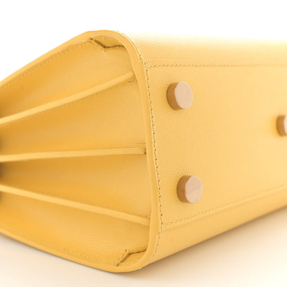 Saint Laurent Grained Calfskin Nano Sac De Jour Jaune 9 of 11