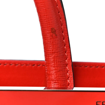 Fendi Vitello Elite Petite 2Jours Tote Papavero 11 of 12