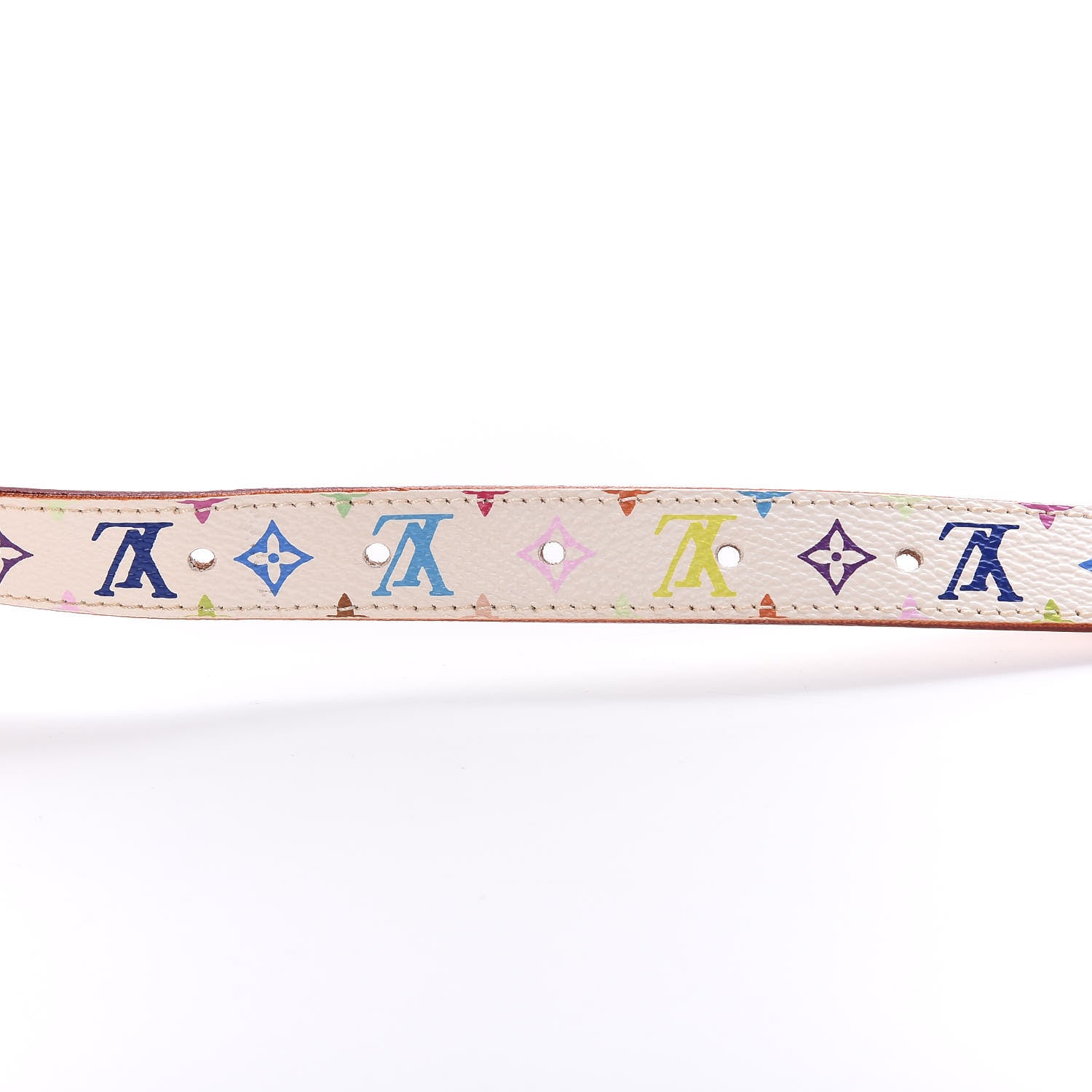 Louis Vuitton Monogram Multicolor Belt 80 32 White 8 of 8