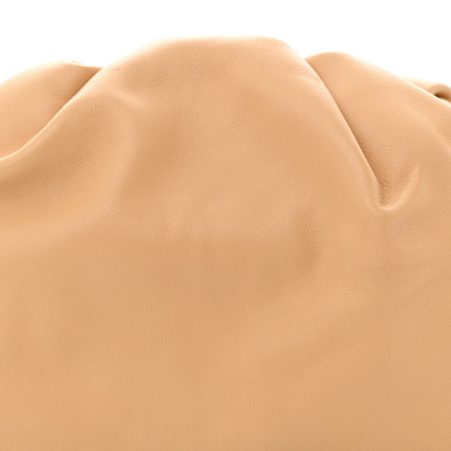 Smooth Butter Calf The Pouch Oversized Clutch Biscotto