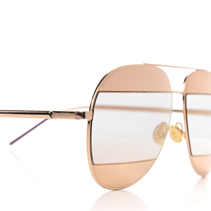 Christian Dior Split 1 Aviator Sunglasses Gold 7 of 8