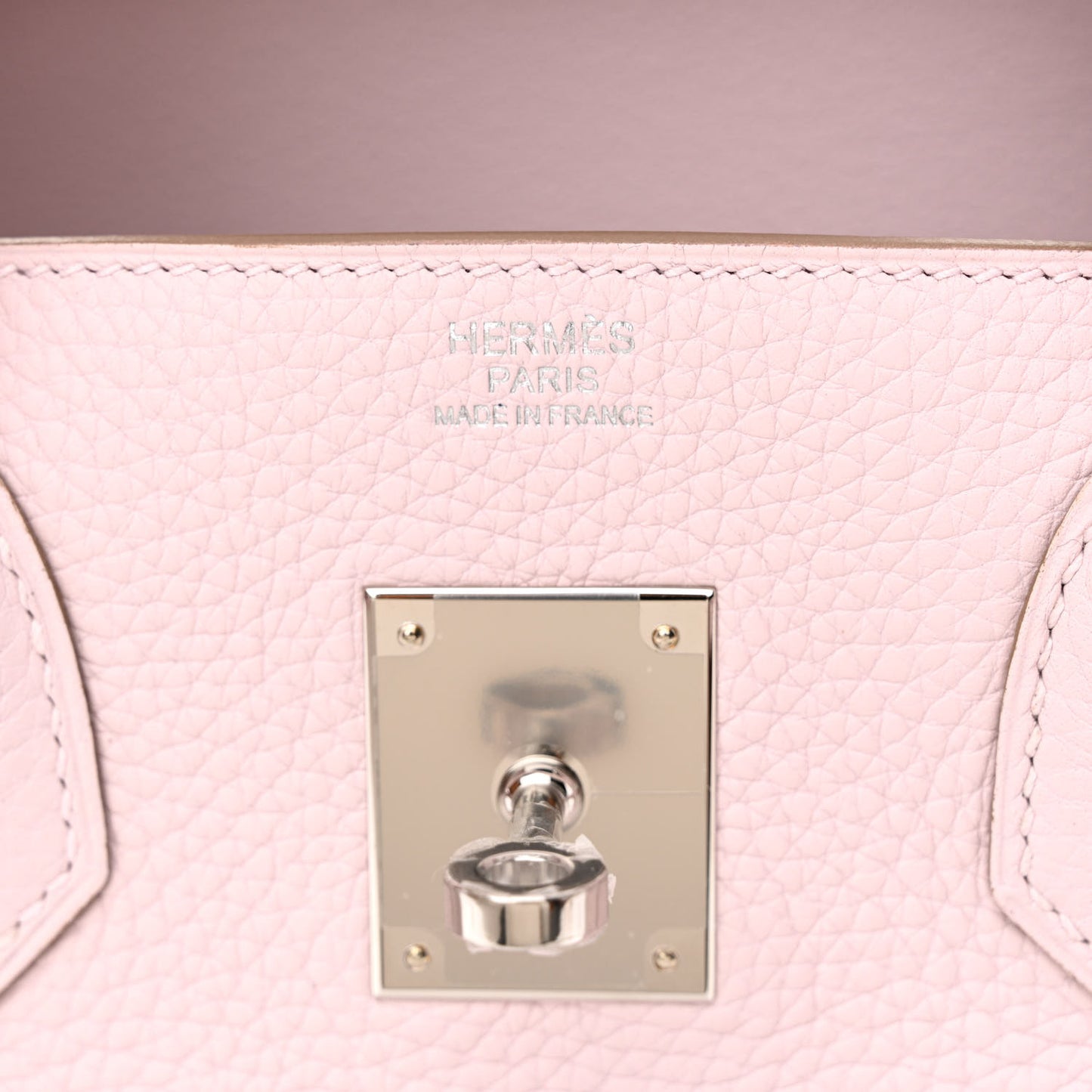 Taurillon Clemence Birkin 30 Mauve Pale