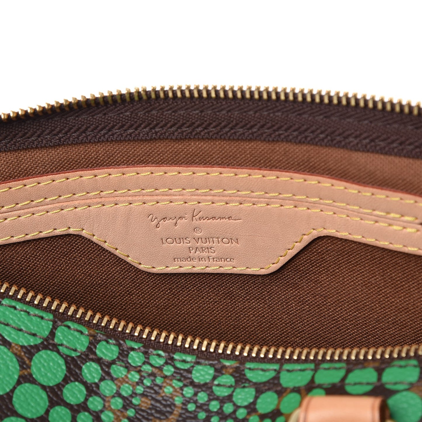 Monogram Kusama Town Speedy 30 Green