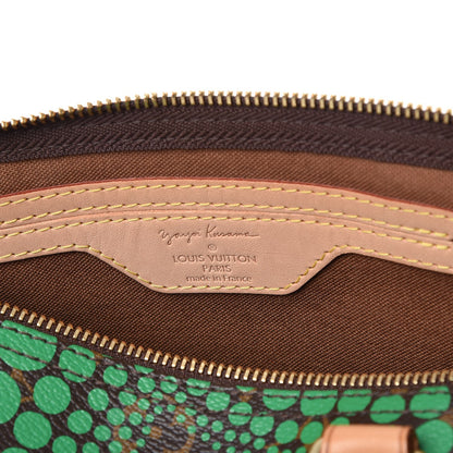 Louis Vuitton Monogram Kusama Town Speedy 30 Green 6 of 7