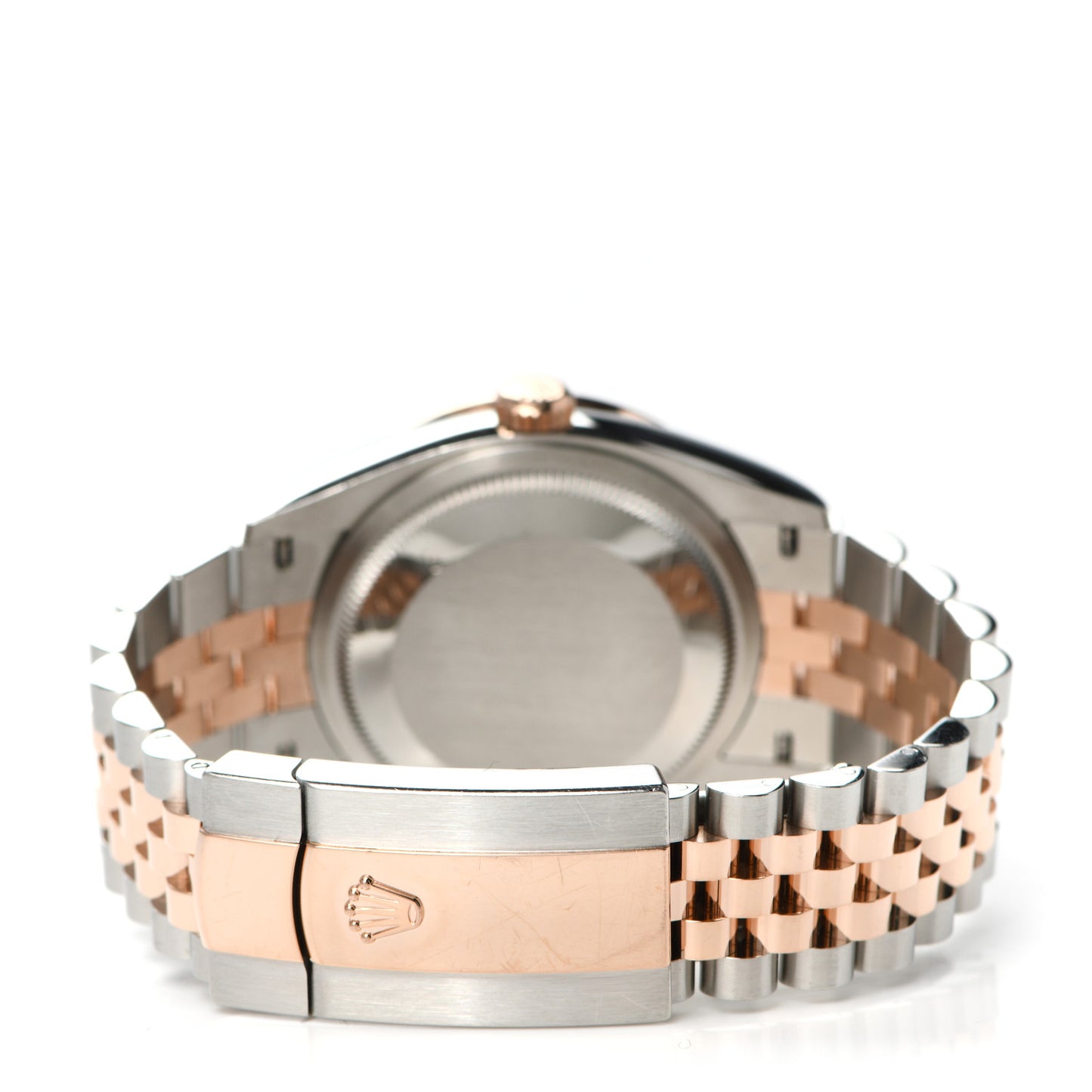 Stainless Steel 18K Everose Gold Diamond 36mm Oyster Perpetual Datejust Watch Rhodium Roman 126281RBR