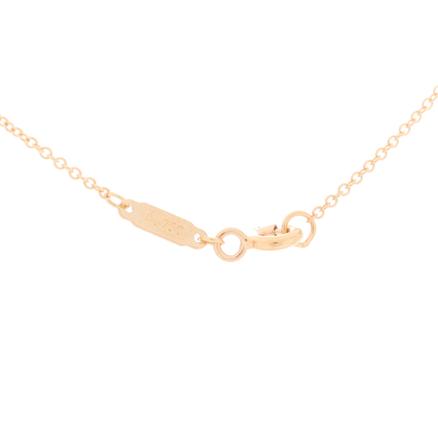 Tiffany 18K Rose Gold Infinity Pendant Necklace 3 of 4