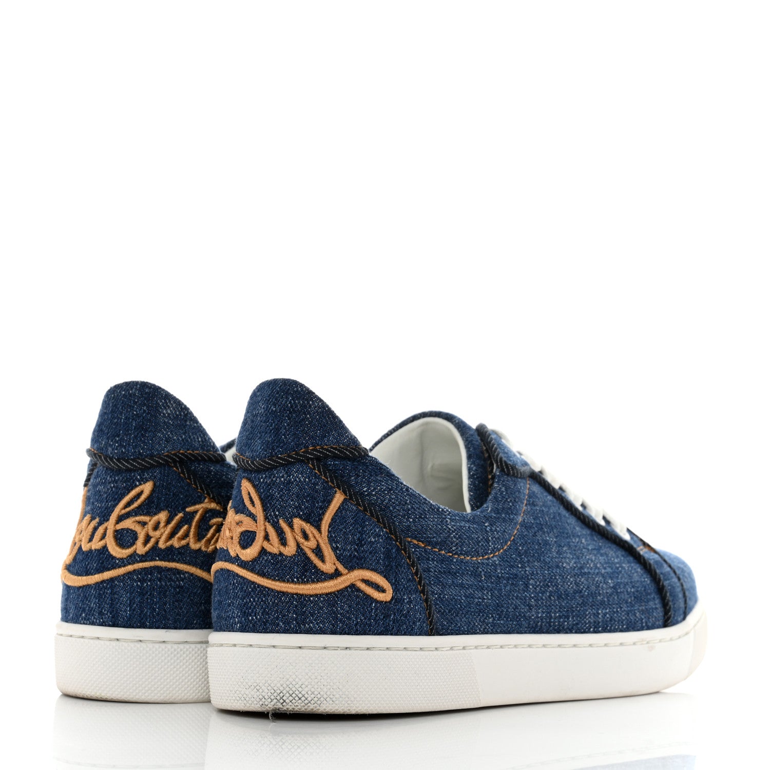 Christian Louboutin Miss Denim Elo Loubi Orlato Flat Sneakers 38.5 Denim 4 of 9