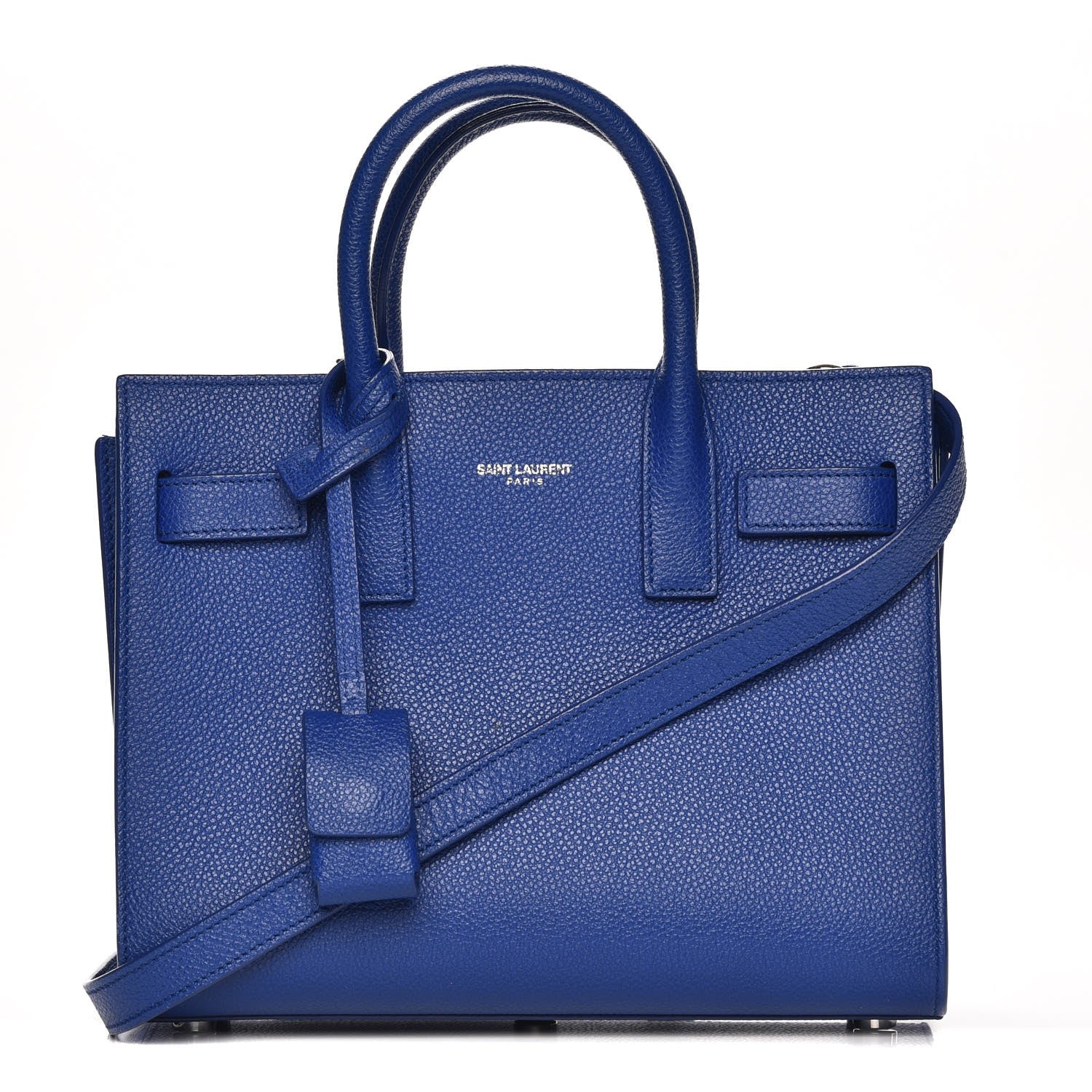 Saint Laurent Calfskin Nano Sac De Jour Cobalt Blue 1 of 9