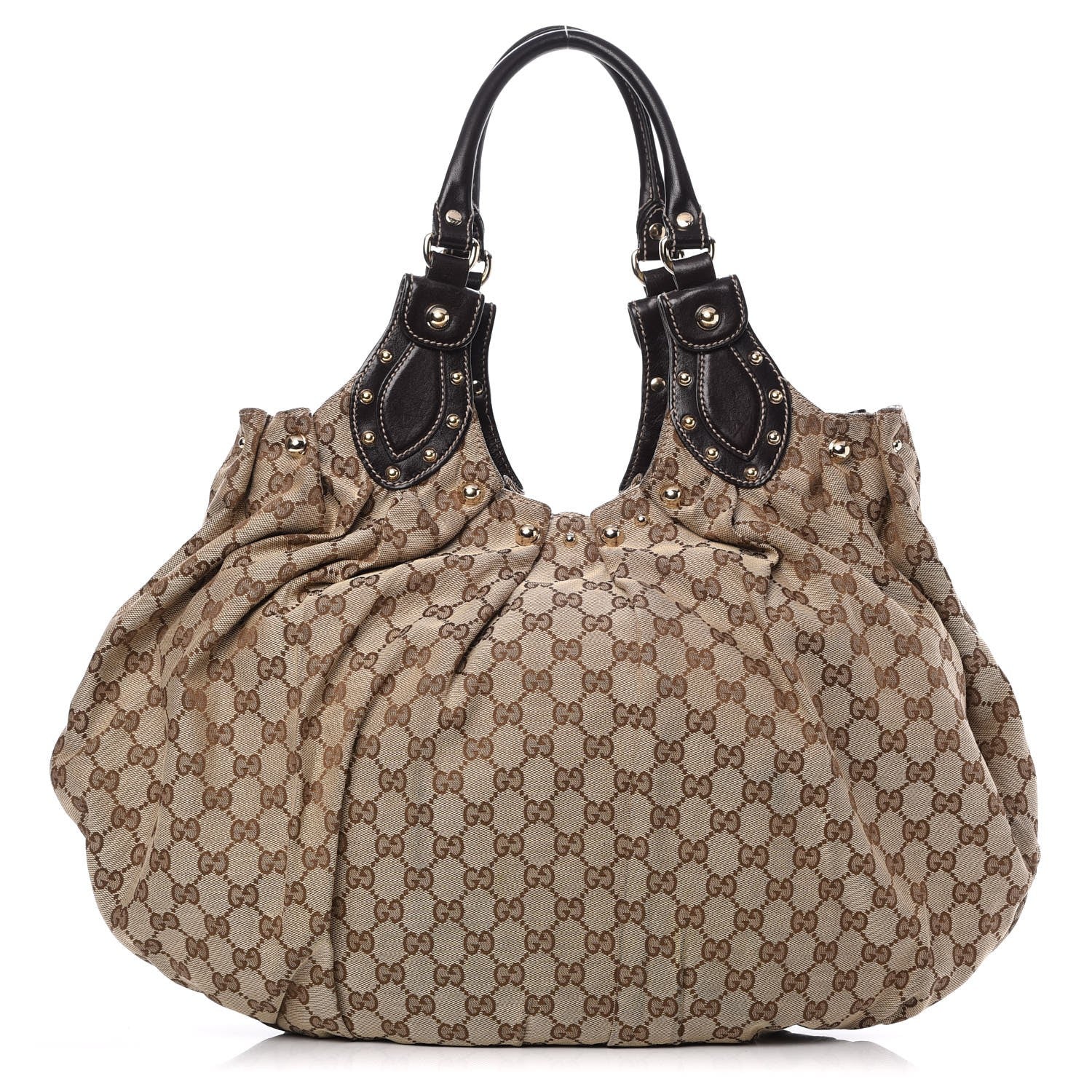 Gucci Monogram Studded Pelham Tote Ebony 1 of 9