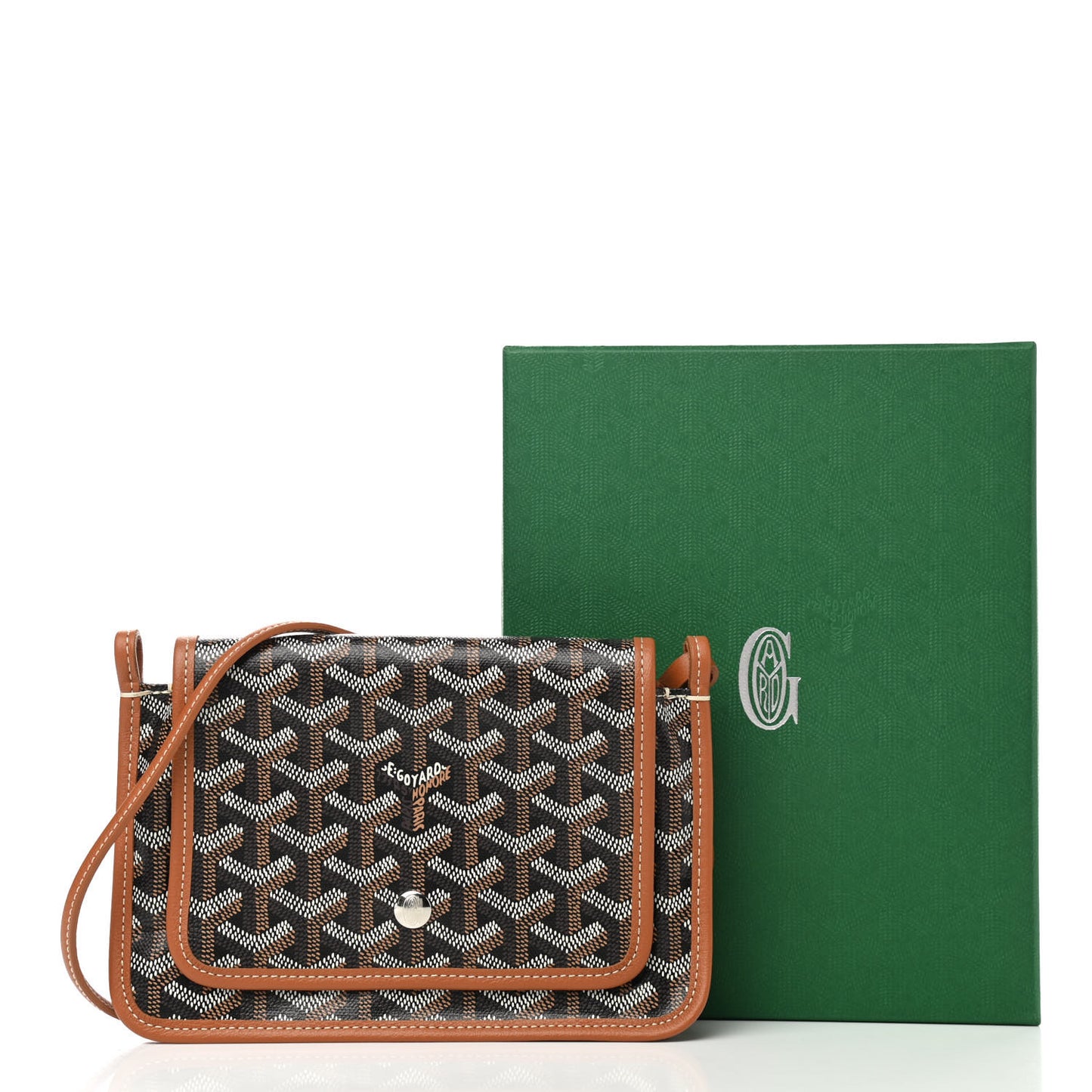 Goyardine Plumet Wallet Clutch Black Gold