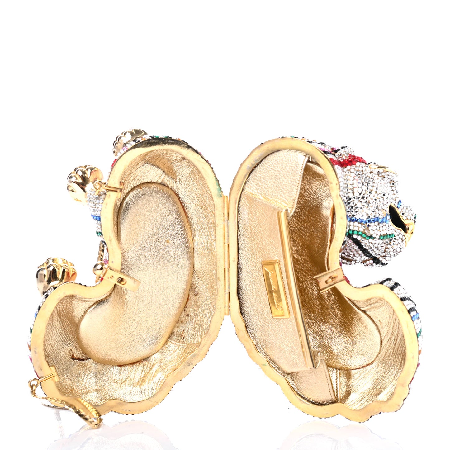 Swarovski Crystal Ming Dragon Minaudiere Clutch Multicolor