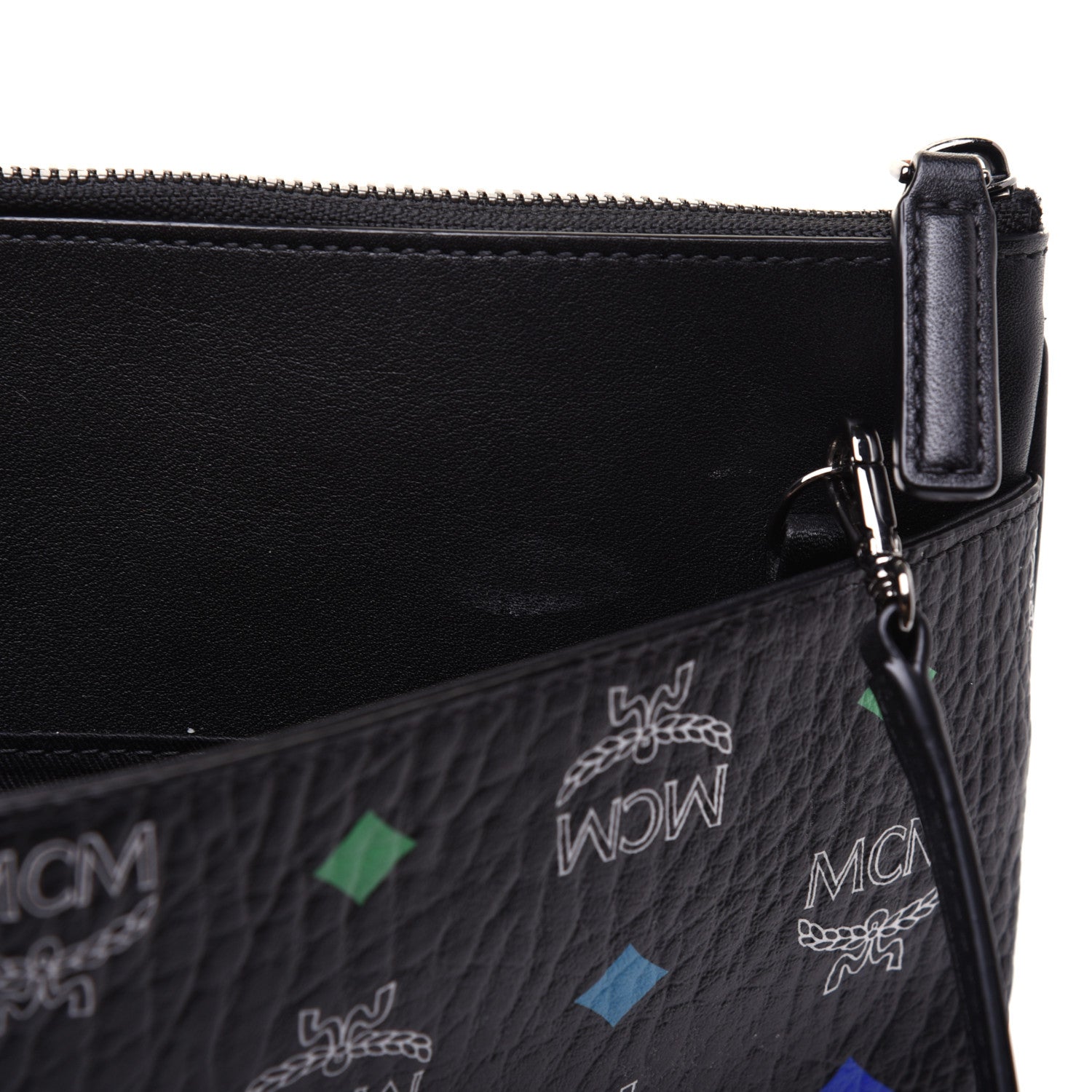 MCM Skyoptic Visetos Crossbody Pouch Spectrum Diamond Black 10 of 14