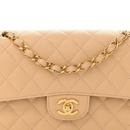 Chanel Caviar Quilted Small Double Flap Beige 8 of 10