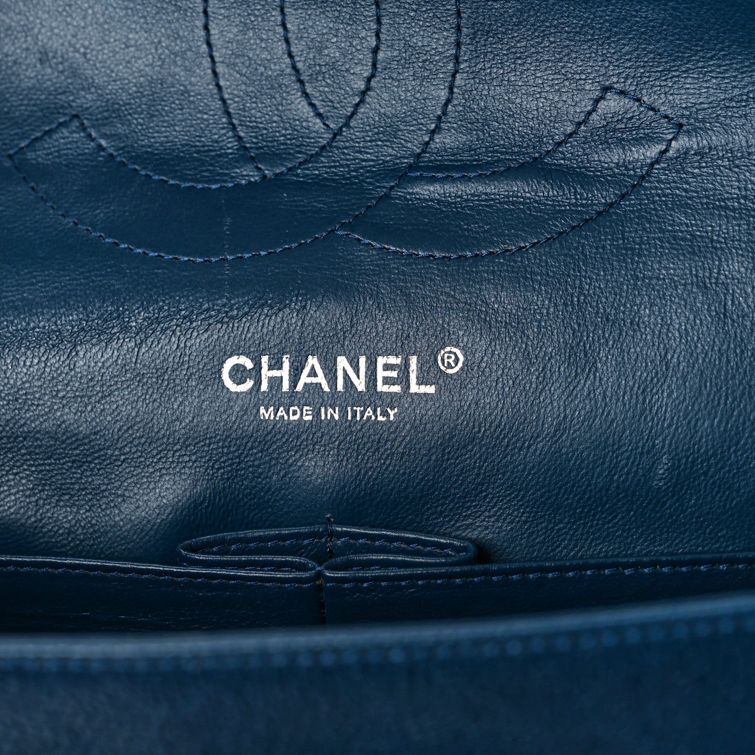 Chanel Caviar Quilted Jumbo Double Flap Navy Blue 7 of 11