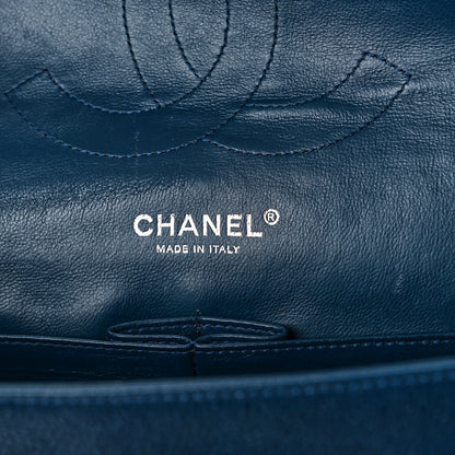 Chanel Caviar Quilted Jumbo Double Flap Navy Blue 7 of 11