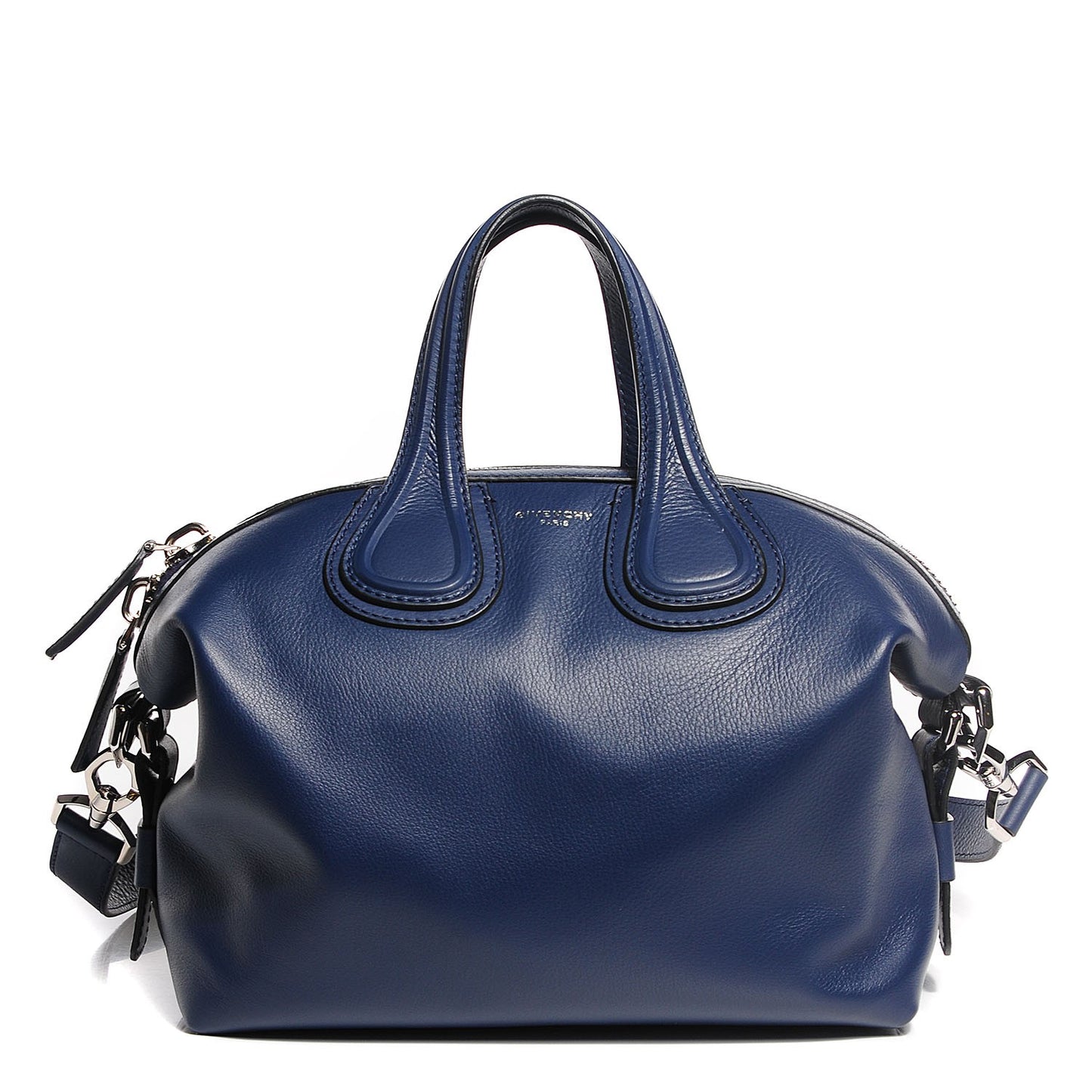 Waxed Calfskin Small Nightingale Deep Blue