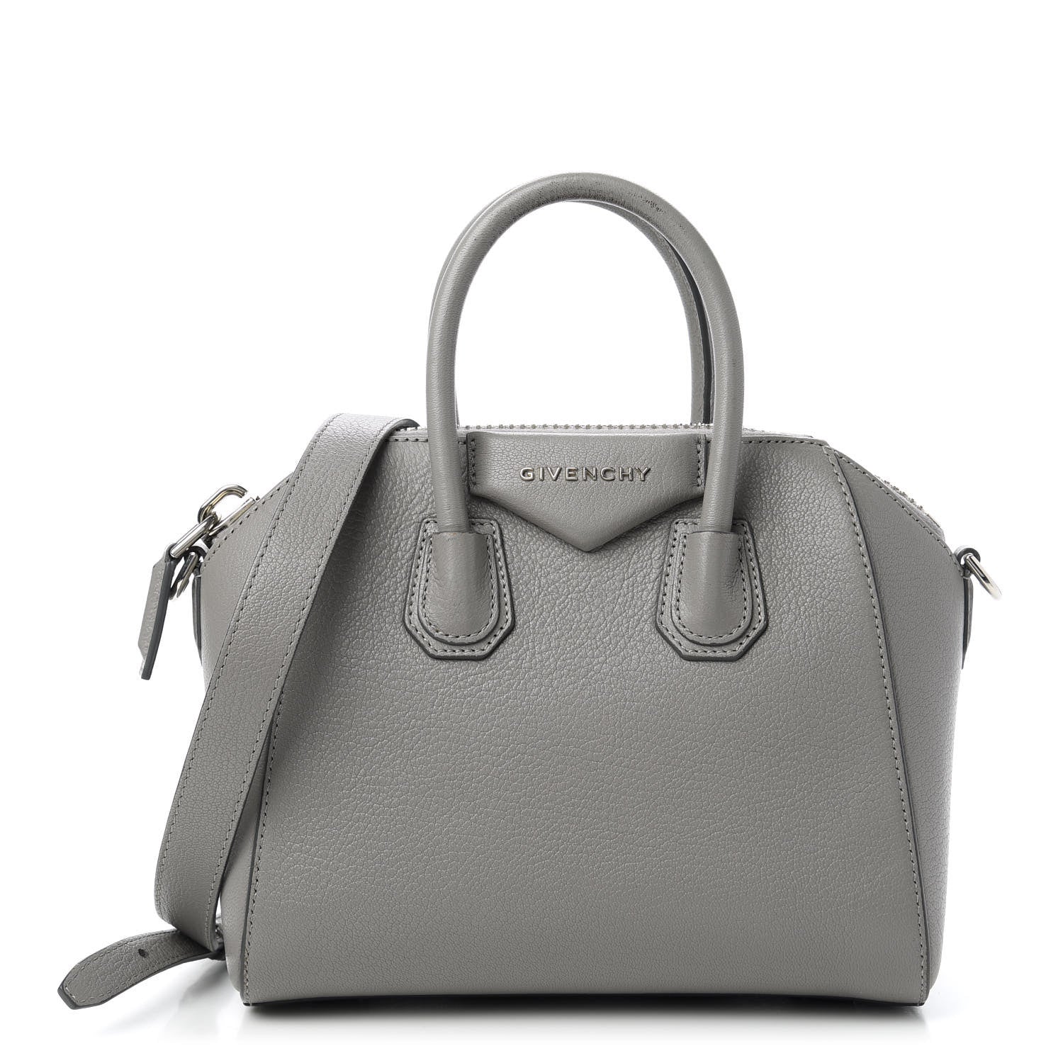 Givenchy Sugar Goatskin Mini Antigona Pearl Grey 1 of 12