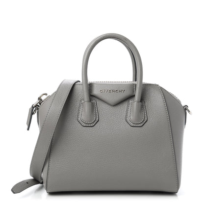 Givenchy Sugar Goatskin Mini Antigona Pearl Grey 1 of 12