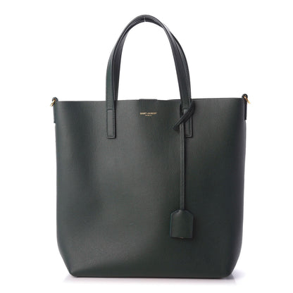 Saint Laurent Calfskin Toy Shopping Tote Dark Green 1 of 9