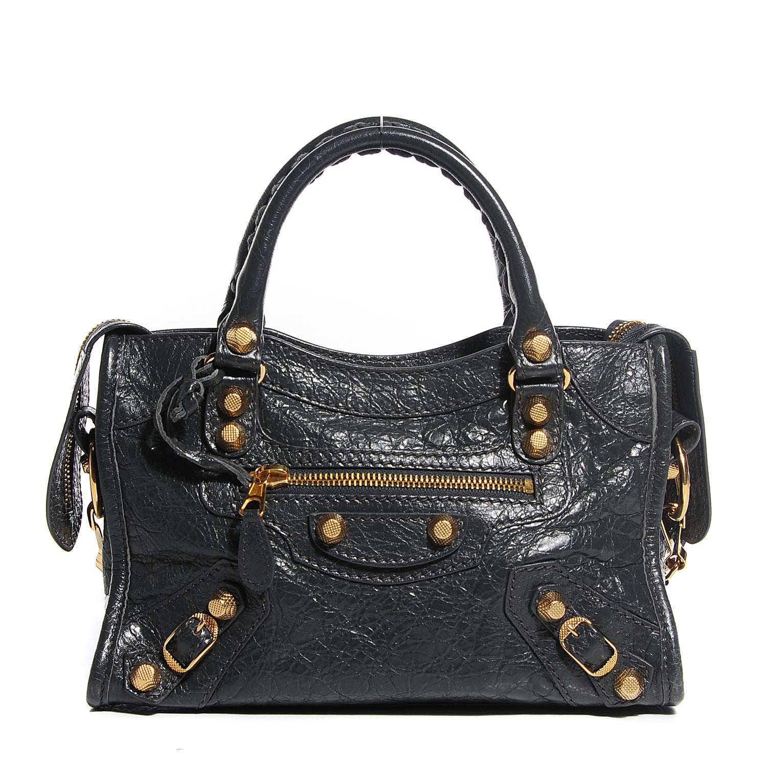 Balenciaga Agneau Giant 12 Gold Hardware Mini City Gris Fossile 1 of 14