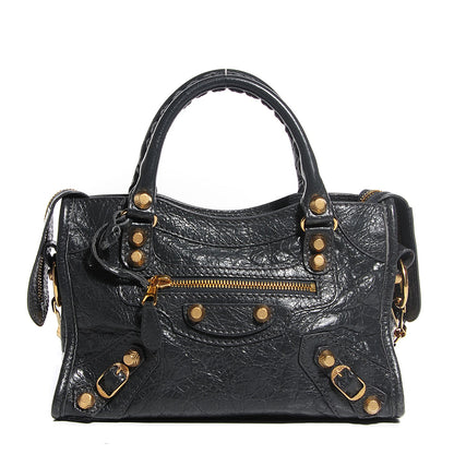 Balenciaga Agneau Giant 12 Gold Hardware Mini City Gris Fossile 1 of 14
