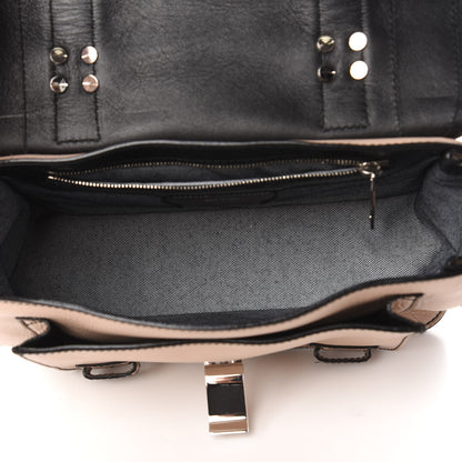 Proenza Schouler Grained Calfskin Medium Contrast Stitch PS1 Satchel Sand 5 of 9