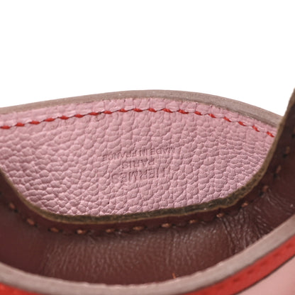 Hermes Milo Lambskin Grigri Rodeo Robeo Coeur Bag Charm PM Terre Capucine Rose Sakura 3 of 5