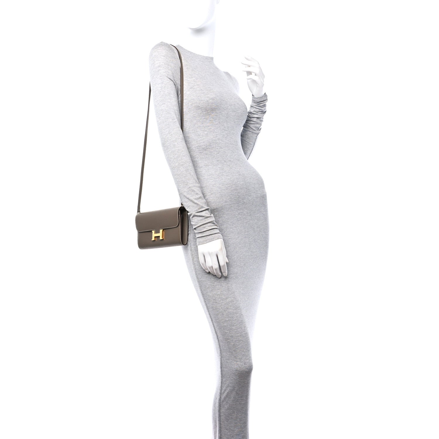 Hermes Epsom Constance Long To Go Wallet Etoupe 2 of 13