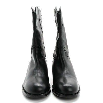 Chanel Calfskin Ascot CC Boots 39 Black 2 of 10
