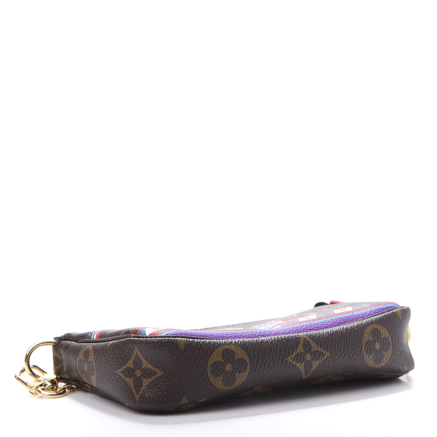 Monogram 2020 Christmas Animation Bumper Cars Mini Pochette Accessories Coquelicot