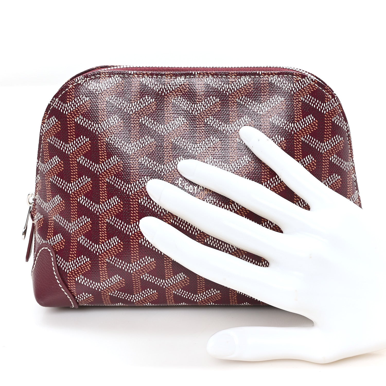 Goyard Goyardine Vendome Toiletry Pouch Burgundy 2 of 6