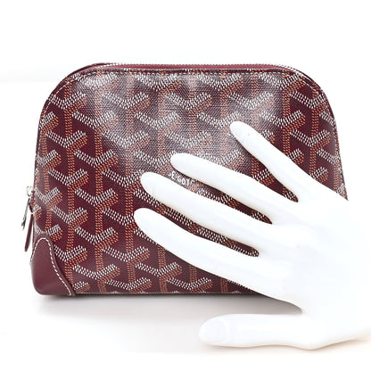 Goyard Goyardine Vendome Toiletry Pouch Burgundy 2 of 6