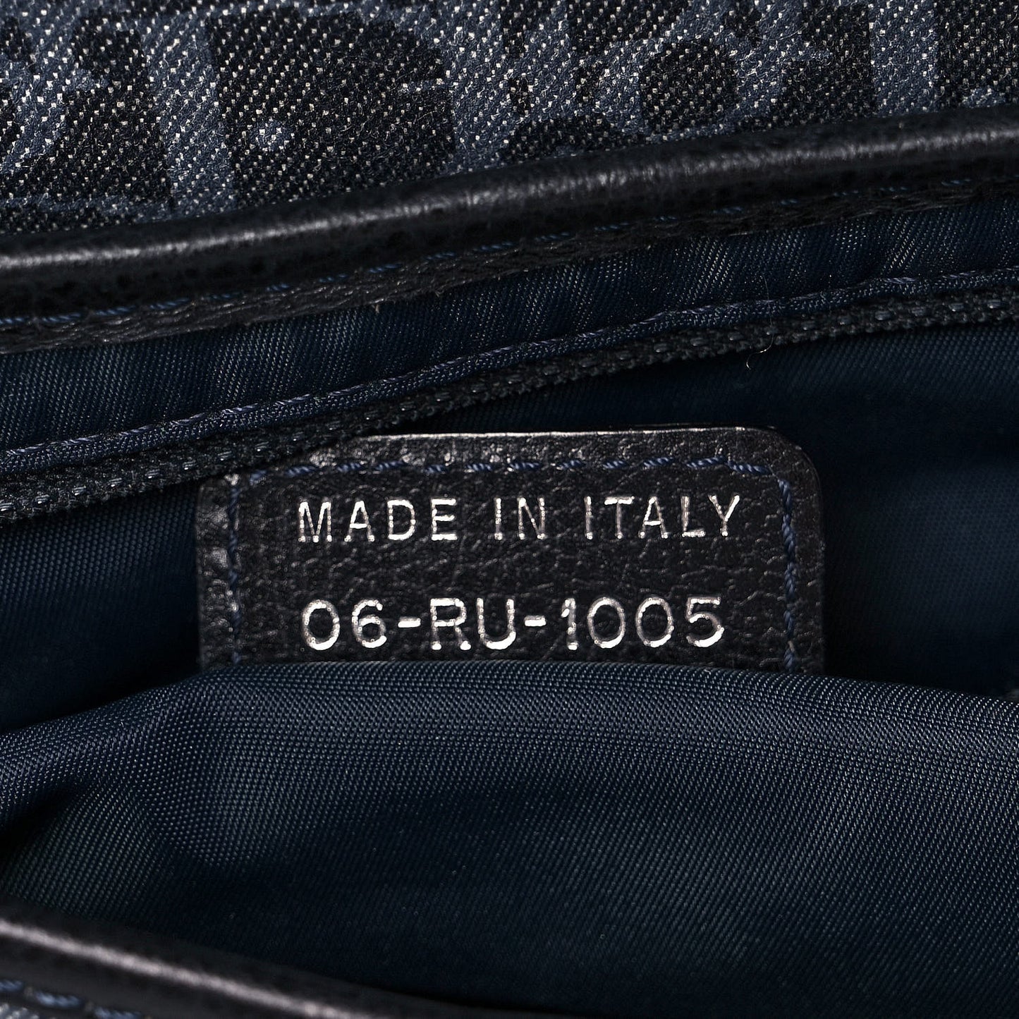 Denim Monogram Flight Saddle Bag
