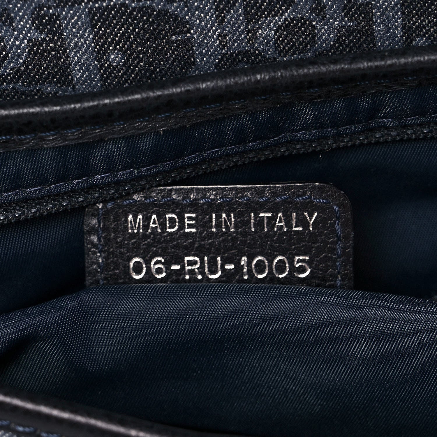 Christian Dior Denim Monogram Flight Saddle Bag 6 of 13