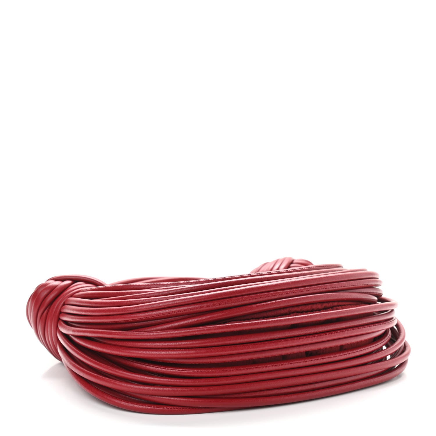 Bottega Veneta Nappa Mini Tubular Double Knot Dark Red 4 of 9