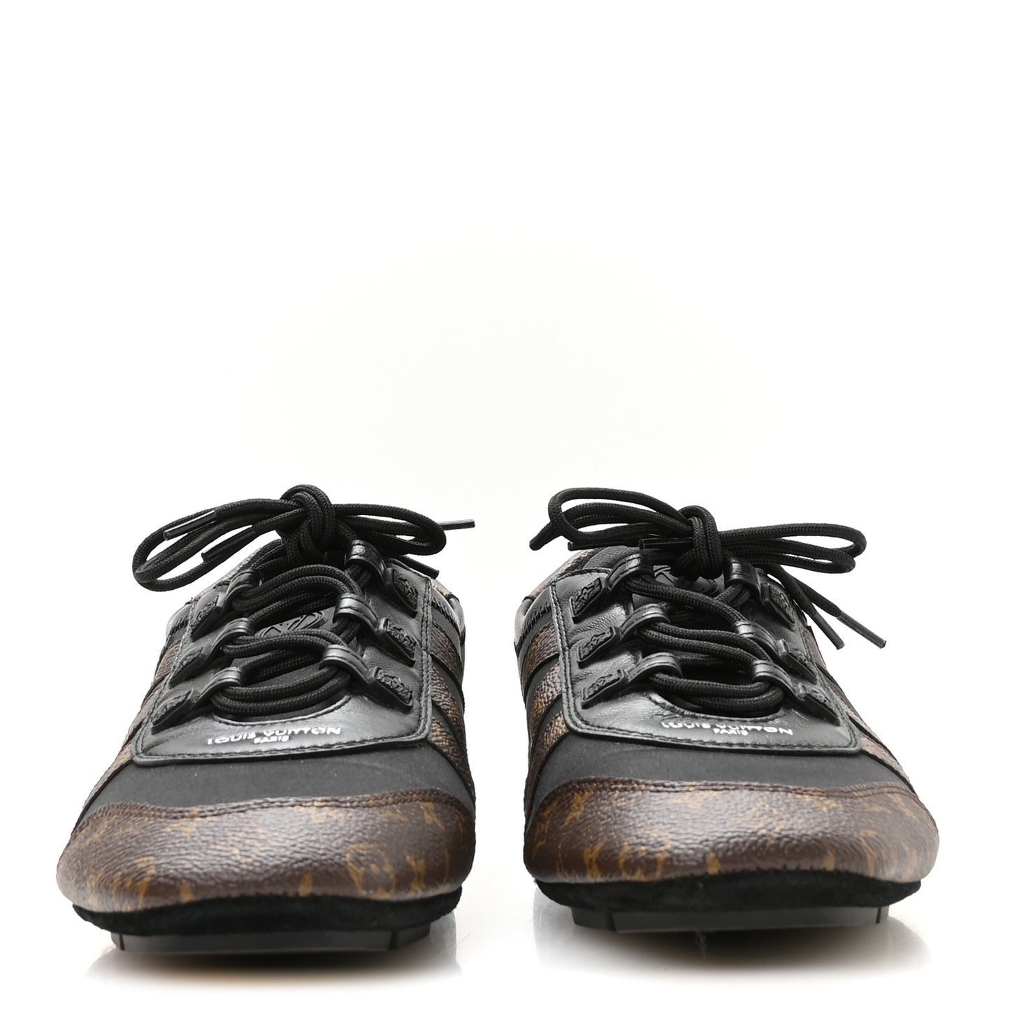 Monogram Calfskin Womens LV Sneakerina 40 Black