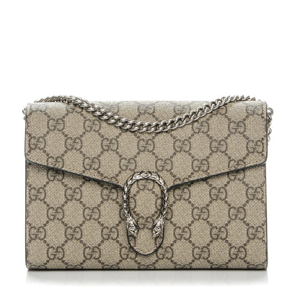 Gucci GG Supreme Monogram Mini Dionysus Chain Wallet Beige Black 1 of 7