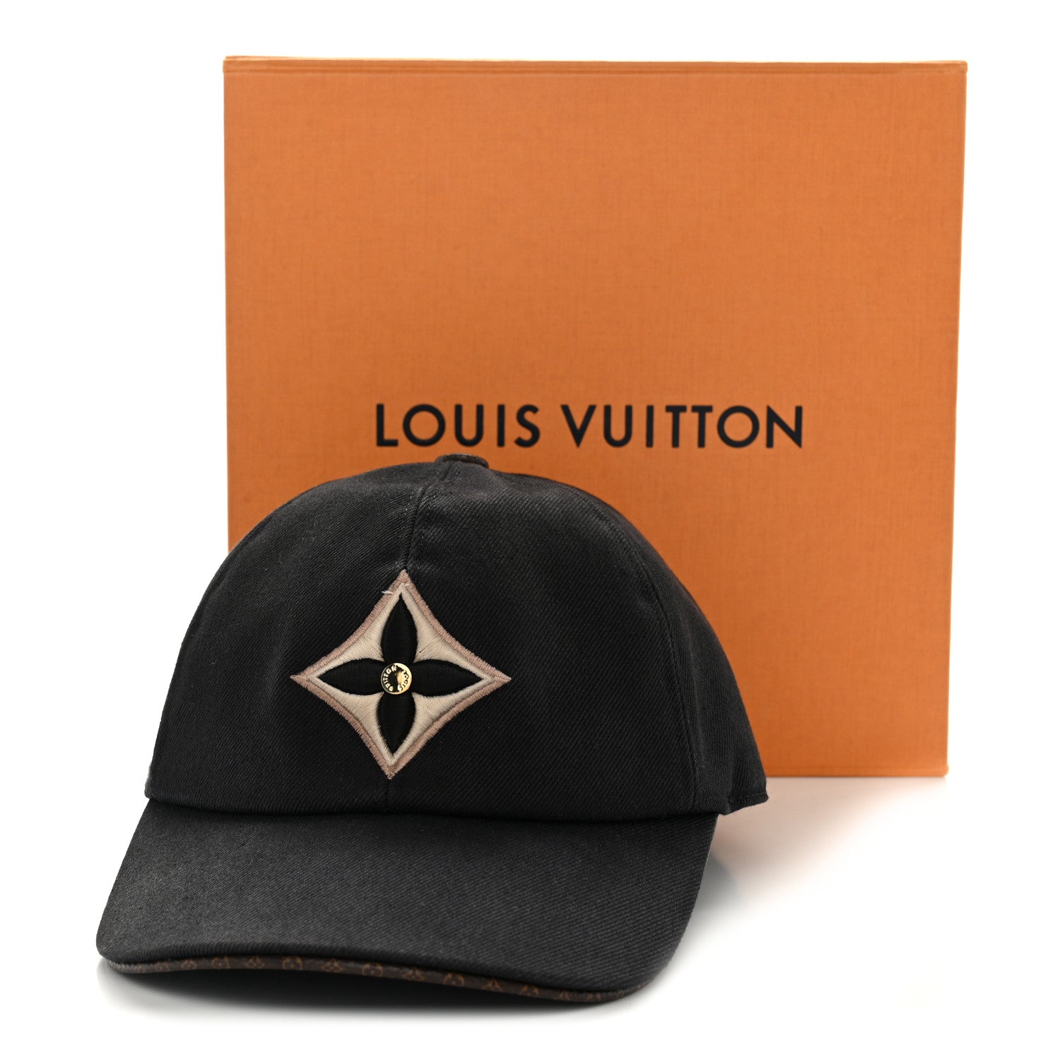 Louis Vuitton Monogram Cotton Jacquard Embroidered LV Day Cap M Black 11 of 11