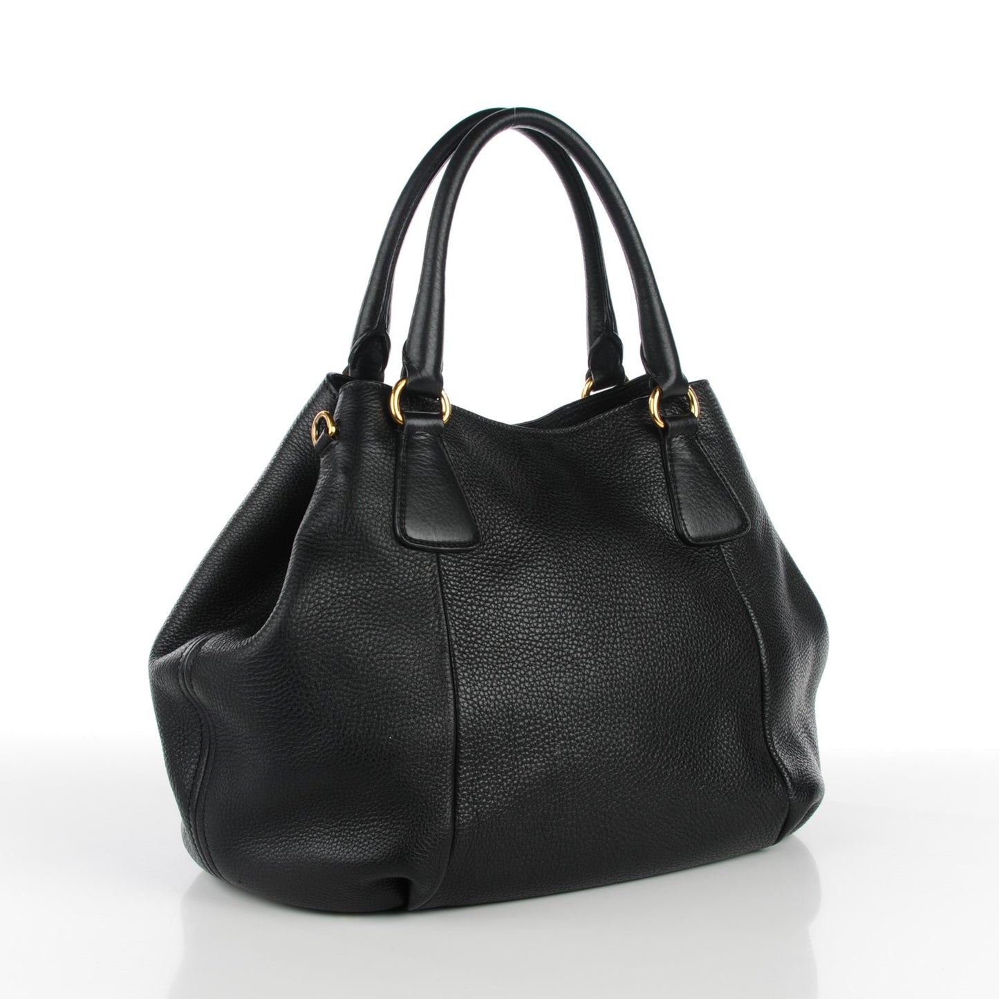Vitello Daino Shoulder Bag Nero Black