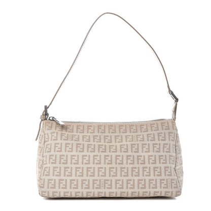 Fendi Zucchino Cuoio Pochette Beige Tortora Pietra 1 of 10