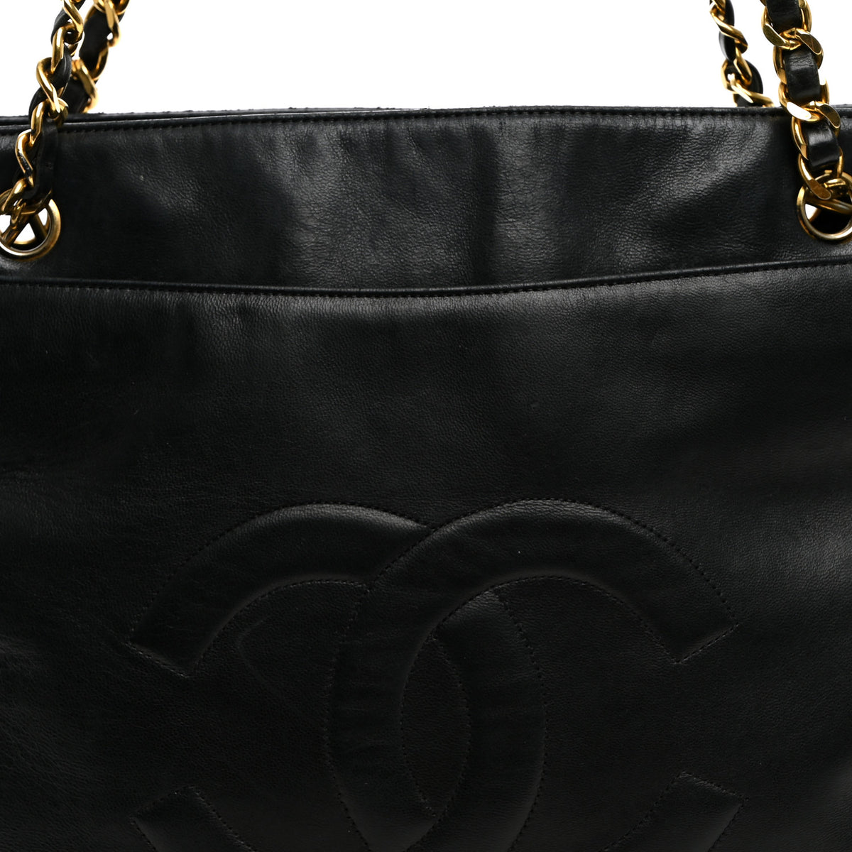 Lambskin CC Shoulder Bag Black
