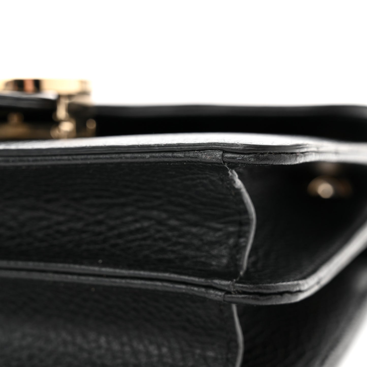 Dollar Calfskin Small Interlocking G Shoulder Bag Black