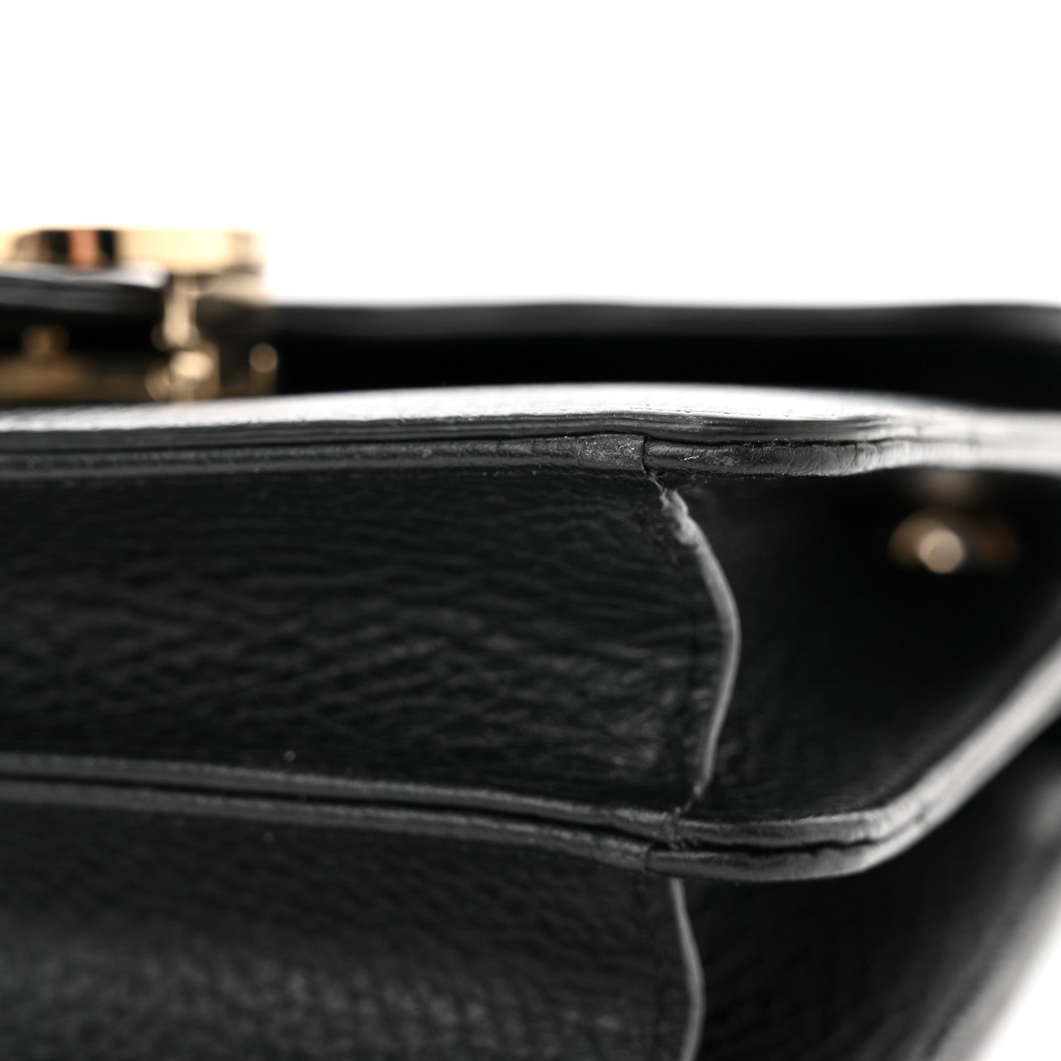 Gucci Dollar Calfskin Small Interlocking G Shoulder Bag Black 10 of 11