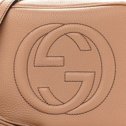 Gucci Pebbled Calfskin Small Soho Disco Bag Camelia 8 of 10