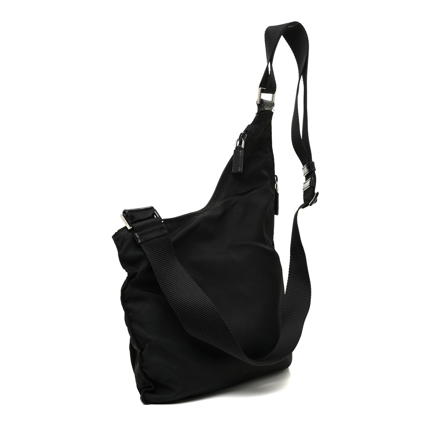 Prada Nylon Tessuto Vela Messenger Bag Black 2 of 15