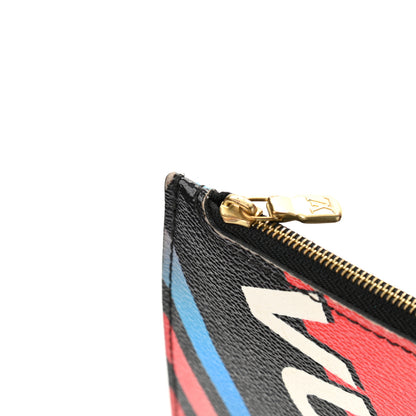 Louis Vuitton Damier Race Neverfull MM Noir Rouge 16 of 18