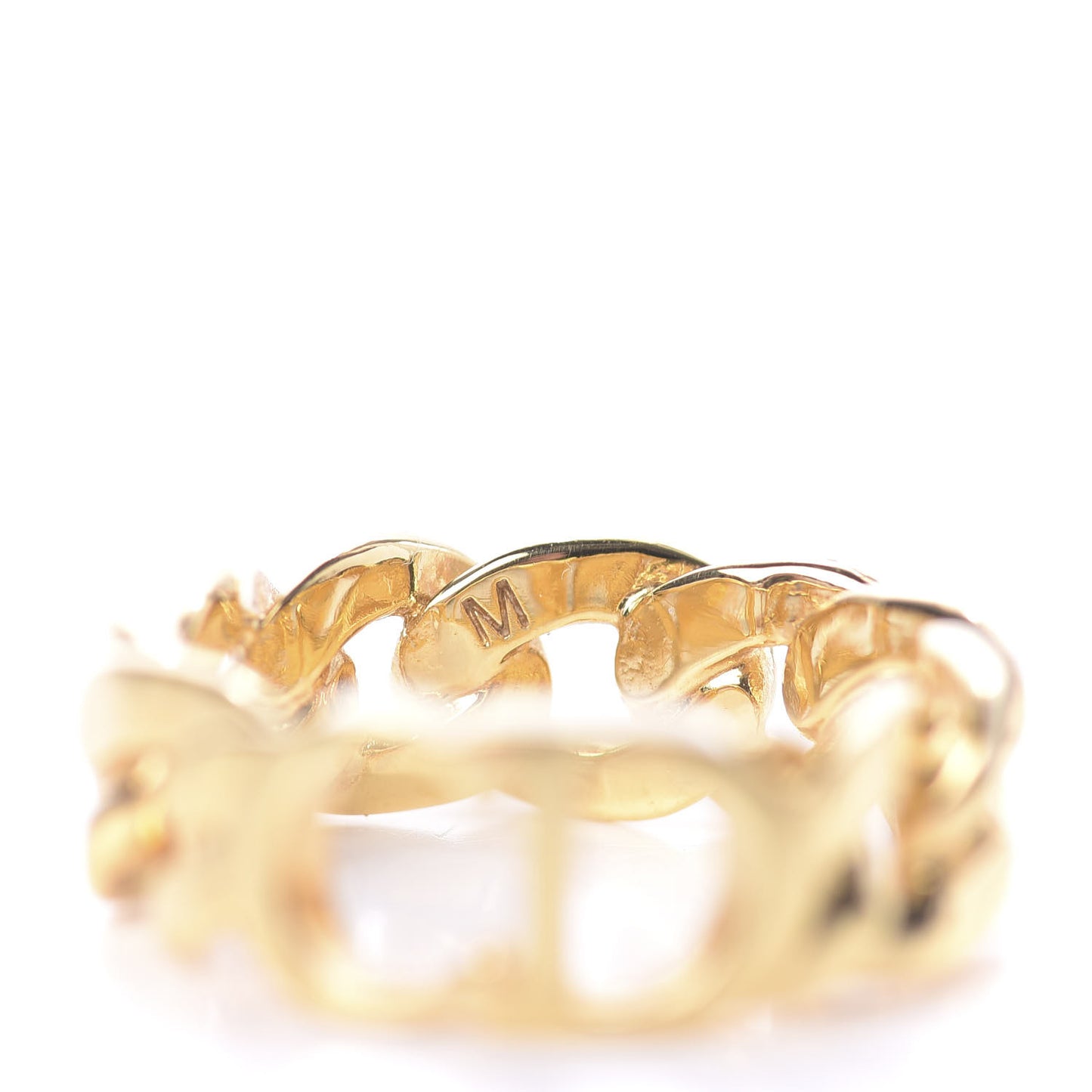Metal Danseuse Etoile Chain Ring M Gold