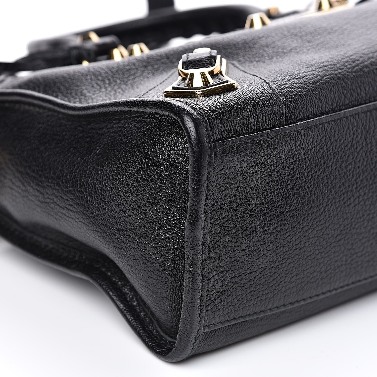Balenciaga Chevre Gold Metallic Edge Hardware S City Black 8 of 9