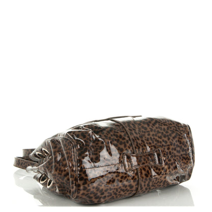 Jimmy Choo Patent Leopard Print Riki Natural 4 of 6